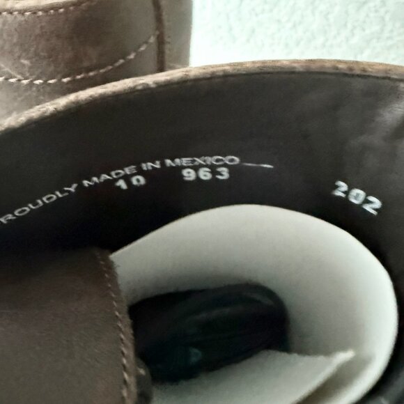 NEW Lane Mens Brown Ankle Boots Size 10 Lace-up Casual Genuine Leather Sole - Picture 10 of 12